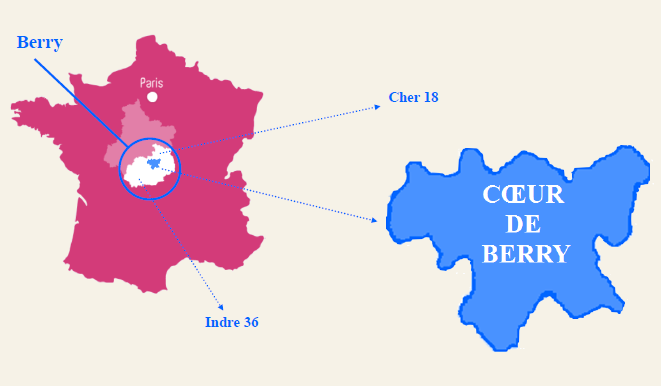 Situation géographique - Coeur de Berry