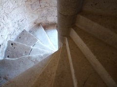 Escalier à vis chateau